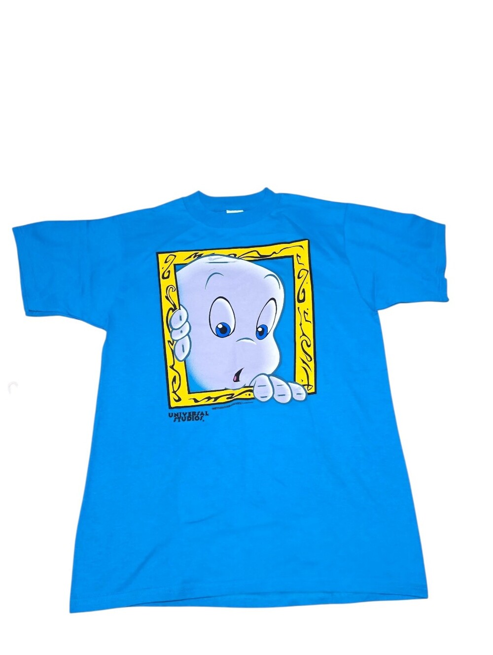 Universal Studios Vintage 1995 Casper Movie Promo Graphic T-Shirt Sz M Blue